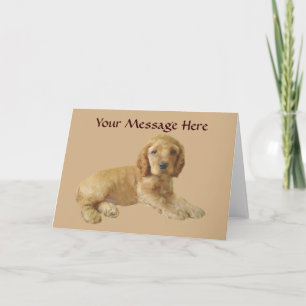 Cocker Spaniel Puppy Wenskaart Kaart