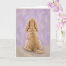Cocker Spaniel Rainbow Bridge Condoleancekaart