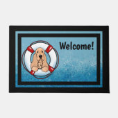 Cocker Spaniel Reddingsmat Deurmat (Voorkant)