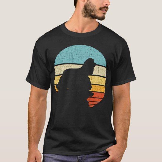 Cocker Spaniel Retro  Hondenpuppy Eigenaar T-shirt (Voorkant)
