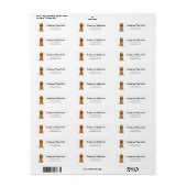 Cocker spaniel return address label (Full Sheet)
