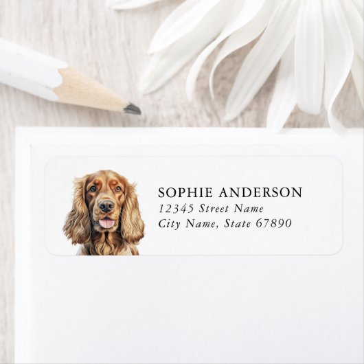Cocker Spaniel Return Address Labels (Insitu)