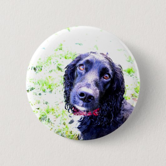 Cocker Spaniel Ronde Button 5,7 Cm (Voorkant)