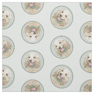 Cocker Spaniel Schilderen Buff Gold Originele Hond Stof