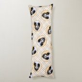 Cocker Spaniel Schilderen Parti Tan Originele Hond Lichaamskussen (Achterkant (Verticaal))