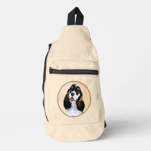 Cocker Spaniel Schilderen Parti Tan Originele Hond Sling Bag
