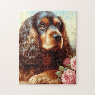  Cocker Spaniel Schilderij Legpuzzel
