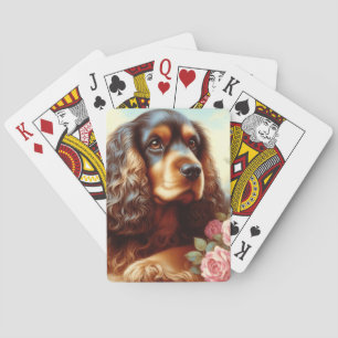  Cocker Spaniel Schilderij Pokerkaarten