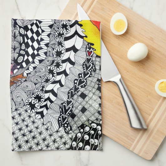 Cocker Spaniel Serviette de cuisine (Quart Plié)