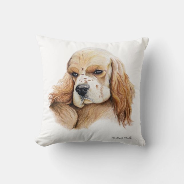 Cocker Spaniel Sierkussen (Voorkant)