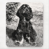 Cocker Spaniel Sketch Muismat (Voorkant)