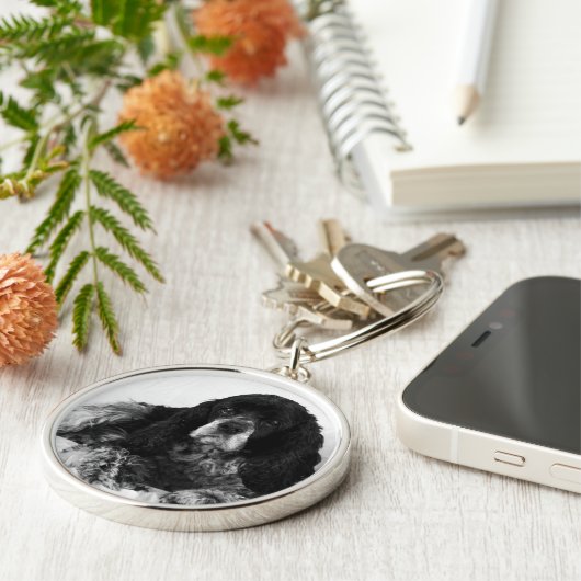 Cocker Spaniel Sleutelhanger (Zijkant)