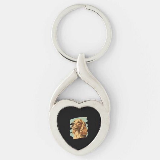 Cocker Spaniel Sleutelhanger (Voorkant)