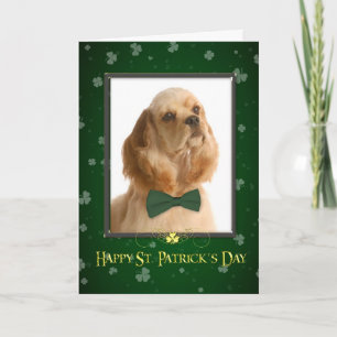 Cocker Spaniel St. Patrick's Day Card Kaart
