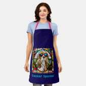 Cocker Spaniel Stained Glass Apron Schort (Gedragen)