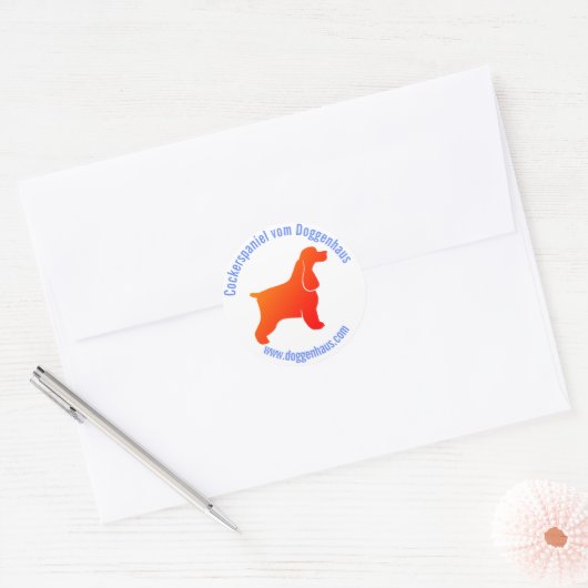 Cocker spaniel sticker (Envelop)