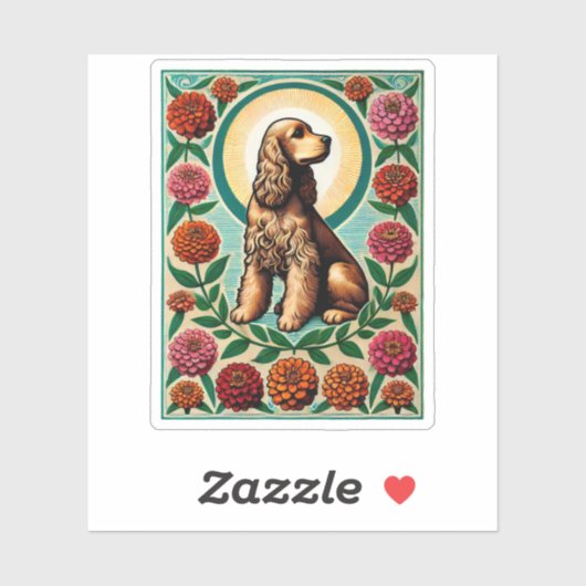 Cocker Spaniel Sticker (Vel)