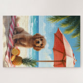 Cocker Spaniel Strand Relax Scène Legpuzzel (Horizontaal)