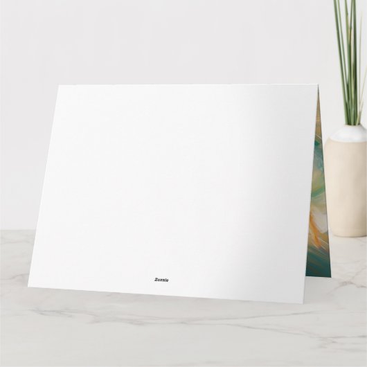 Cocker Spaniel Strand Surfen Schilderij Kaart (Achterkant)