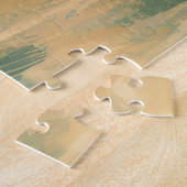 Cocker Spaniel Strand Surfen Schilderij Legpuzzel (Zijkant)