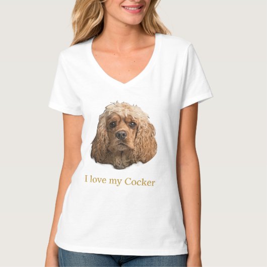 Cocker Spaniel t-shirts (Voorkant)