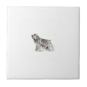 Cocker Spaniel Tile Tegeltje (Voorkant)