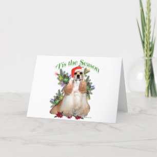 Cocker Spaniel ‘Tis Feestdagen Kaart