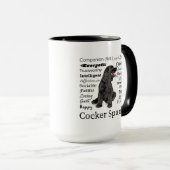 Cocker Spaniel Traits Mug (Devant droit)