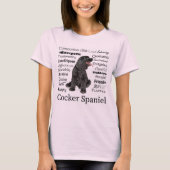 Cocker Spaniel Traits T-Shirt (Voorkant)