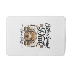 Cocker Spaniel Vader Leven Is Ruff Vintage Hond Sh Badmat