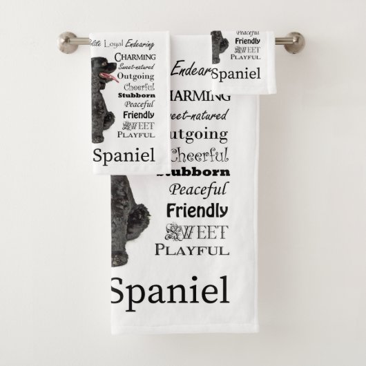 Cocker Spaniel vertrekt doekdoekset Bad Handdoek (Insitu)