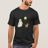 Cocker Spaniel Walking Ghost Halloween Grappig Kin T-shirt (Voorkant)