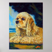 Cocker Spaniel Wall Print (Voorkant)