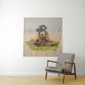 Cocker Spaniel Wandkleed (In situ)