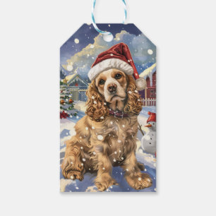 Cocker Spaniel Winter Wonderland Christmas Joy Cadeaulabel