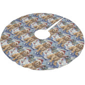 Cocker Spaniel Winter Wonderland Christmas Joy Kerstboom Rok (Gekanteld)