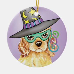 Cocker Spaniel Witch Keramisch Ornament