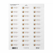 Cocker Spaniel Wreatreturn Address Etiket (Full Sheet)