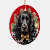 Cocker Spaniel's Eerste Kerstmis Keramisch Ornament (Rechts)