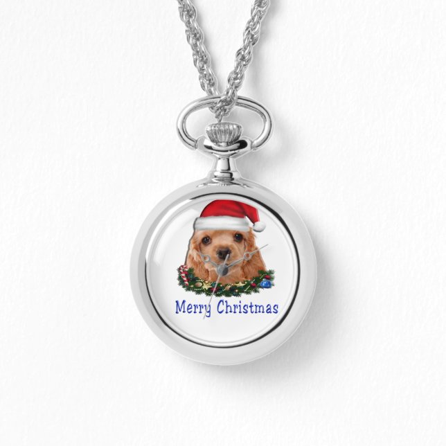 Cocker Spaniels Horloge (Voorkant)
