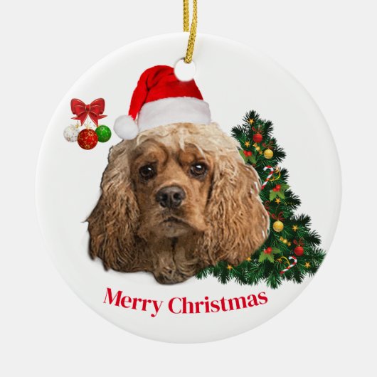 Cocker Spaniels Keramisch Ornament (Voorkant)