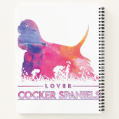 Cocker Spaniels minderen Verf Kleur Notitieboek (Achterkant)