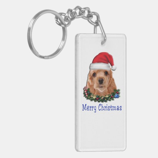Cocker Spaniels Sleutelhanger (Voorkant Links)