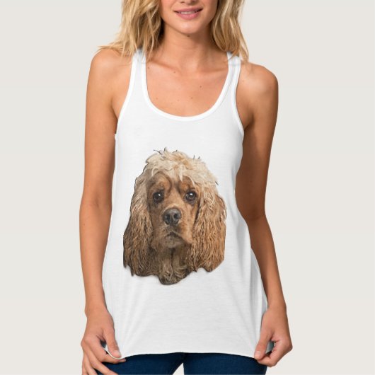 cocker-spaniëls tanktop (Voorkant)