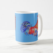 Cockerel Cockerel Chicken Art Mug (Devant droit)