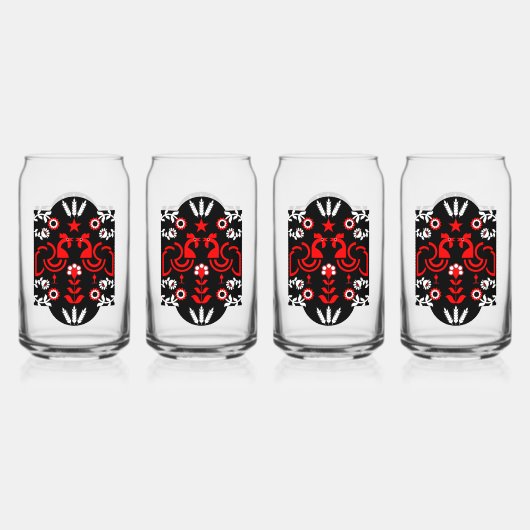 Cockerel Scandinavian Folk Art (Recto)