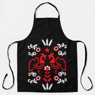 Cockerel Scandinavische volkskunst Schort