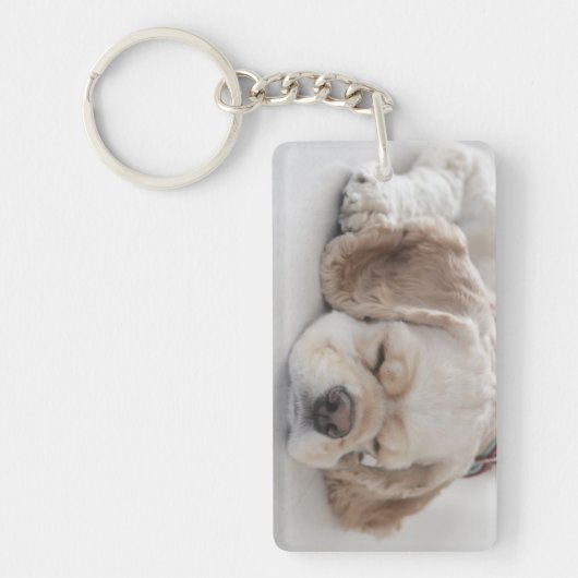 Cockerhond slaapt sleutelhanger (Voorkant)