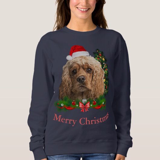 Cockerspaniel Kerstmis Trui (Voorkant)