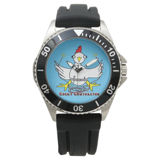 Cockky Contractor Horloge (Voorkant)